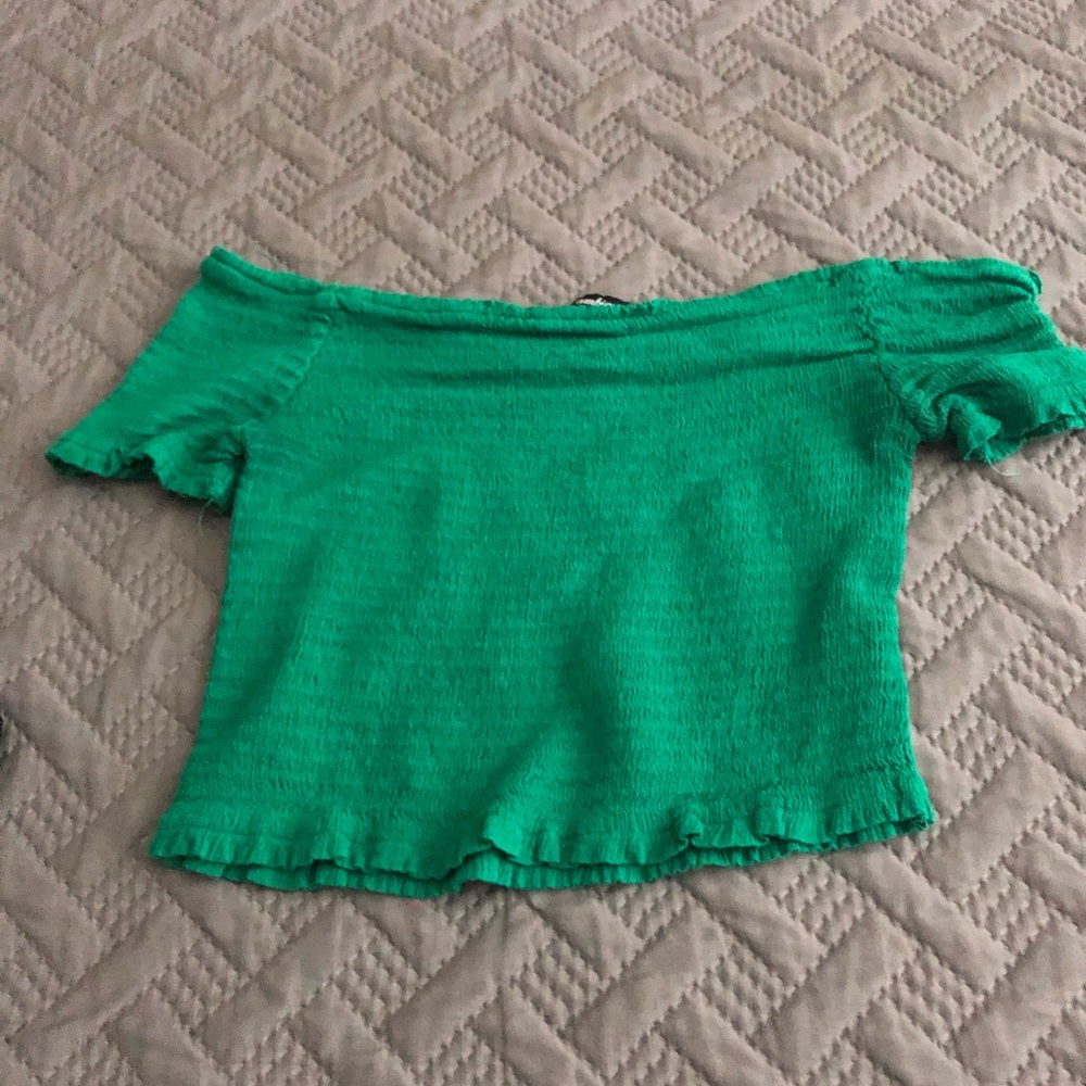 Green off the shoulder